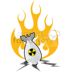 Royalty-Free Nuclear missile attack 381924 vector clip art image ...