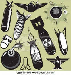 bomb missile drawings | ... art collection of various bomb icons and ...