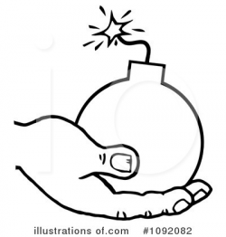 Bomb Clipart #1092082 - Illustration by Hit Toon