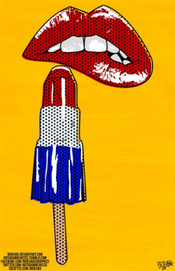 Rocket Pop | Unisex T-Shirt | Lips, Art pop and Comic