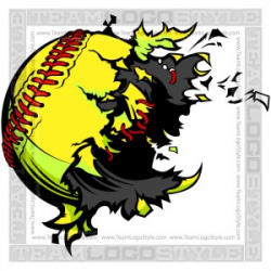 Dynamite Softball Logo - Vector Clipart Fastpitch