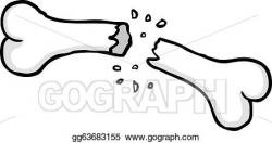 Vector Illustration - Broken bone. Stock Clip Art gg63683155 - GoGraph