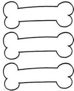 Dog Bone Clipart - Use Silhouette to Cut Out and Attach to Collars ...