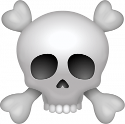 Pirate Skull Emoji transparent PNG - StickPNG