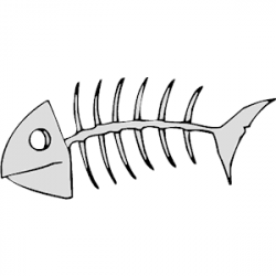 Fish Skeleton clipart, cliparts of Fish Skeleton free ...