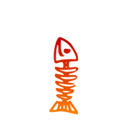 Happy Fish Bone Clip Art at Clker.com - vector clip art online ...