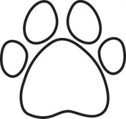 Paw Print Clip Art Free | Coloring Page Clip Art Images Coloring ...