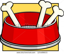 Bones clipart dog bowl - Pencil and in color bones clipart dog bowl