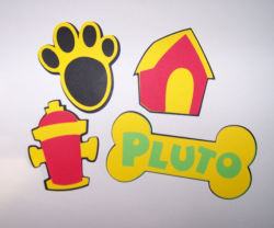 16 Pluto die cut shapes 3 inches from SnIDesignsnSupplies on Etsy Studio