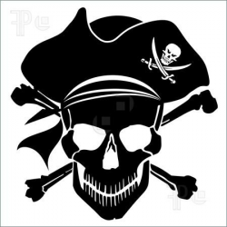 pirate clip art free printable | Illustration of Pirate Skull ...