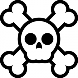 Skull And Crossbones Silhouette at GetDrawings.com | Free for ...