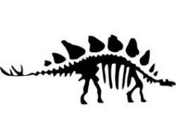 Stegosaurus Skeleton Decal | Cricut, Silhouettes and Stenciling
