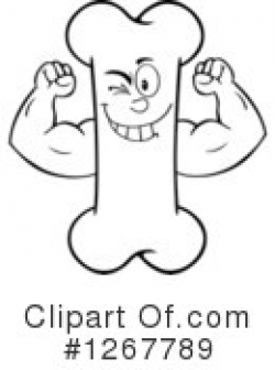 Clipart of Strong Bones #1 - 4 Royalty-Free (RF) Illustrations