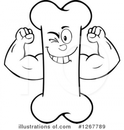 Bone Character Clipart #1267789 - Illustration by Hit Toon