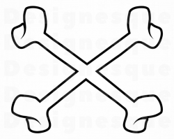 Bones Logo #2 SVG, Bones Svg, Pirate Logo Svg, Bones Clipart, Bones Files  for Cricut, Cut Files For Silhouette, Bones Dxf, Png, Eps, Vector