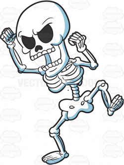 An angry skeleton #cartoon #clipart #vector #vectortoons ...