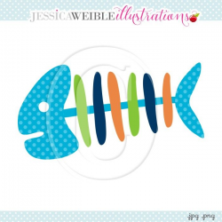 Fish Bones Clipart - JW Illustrations | JWI // Create with Clipart ...