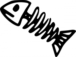 Fish Skeleton clip art Free vector in Open office drawing svg ( .svg ...