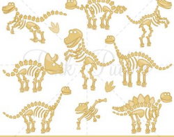Dinosaur Clip Art. TRex Clipart. Stegosaurus Clipart.