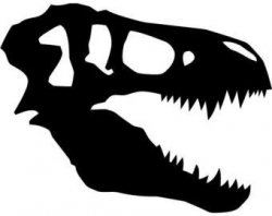 Rex Skeleton Silhouette T Rex Head Dinosaur Fossil | Prehistorock ...