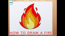 How to Draw a Fire | How to Draw Flame