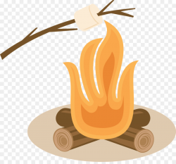 S'more Toast Marshmallow Roasting Clip art - bonfire clipart png ...