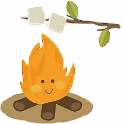cute fire bonfire marshmello freetoedit...