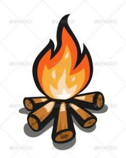 Campfire Clip Art | Campfire No Shadow clip art - vector clip art ...