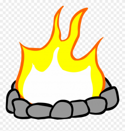 Campfire Clipart Fire Pit - Fire Pit Clip Art - Png Download ...
