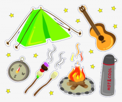 Hand-painted Bonfire Party, Bonfire, Flame, Campfire PNG Image and ...