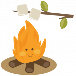 bandaidgirl77 cute cartoon bonfire roasting marshmallow...