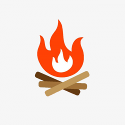 Hand Painted Bonfire Fire, Vector Hand Painted, Bonfire, Flame PNG ...