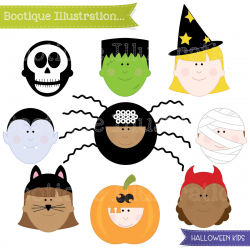 Halloween Clip Art | Boo-tique Illustration Clipart