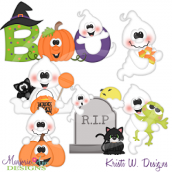 Boo SVG Cutting Files Includes Clipart - $3.90 : Marjorie Ann ...