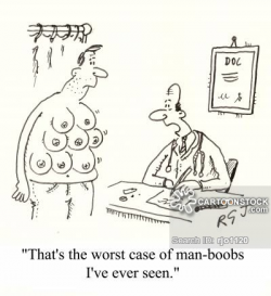 Man Boobs Cartoons and Comics - funny pictures from CartoonStock