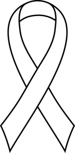 Cancer Ribbon cut out and use as stencil... also make size bigger or ...