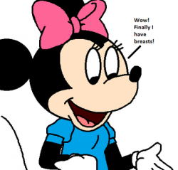 Minnie with her new breasts by MarcosPower1996 on DeviantArt