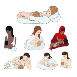 Breastfeeding Clipart, Nursing Clipart, Breastfeeding PNG, Mother Images,  Breastfeeding Baby