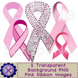 Pink Ribbon Breast Cancer Awareness PNG Clip Art Collection of 5 ...