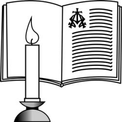 Candle and Bible clipart, cliparts of Candle and Bible free download ...