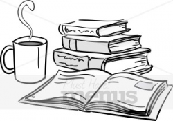 Coffee and Books Clipart | Cafe Clipart