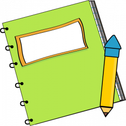 Cute Book And Pencil Clipart
