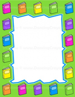 Frames | Book Borders Clip Art for Teachers by Dancing Crayon Designs