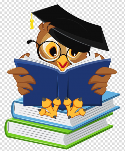 Graduation ceremony Owl Square academic cap Icon, Owl with ...