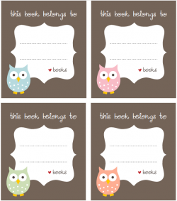 Free Bookplate Label Template (Free printable labels & templates ...