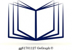 Vector Stock - Open book design logo. Stock Clip Art gg68195742 ...