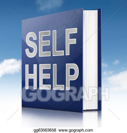 Stock Illustration - self help book. Clipart gg63563658 - GoGraph