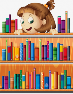 Bookshelf Girl, Girl, Bookshelf, Book PNG Image and Clipart for Free ...