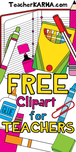 TEACHER ALERT: 78 Pieces of FREE Clipart! | Free school supplies ...