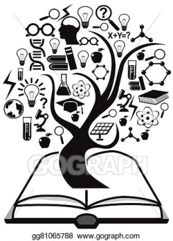 Vector Stock - Education icons tree up from book. Clipart ...